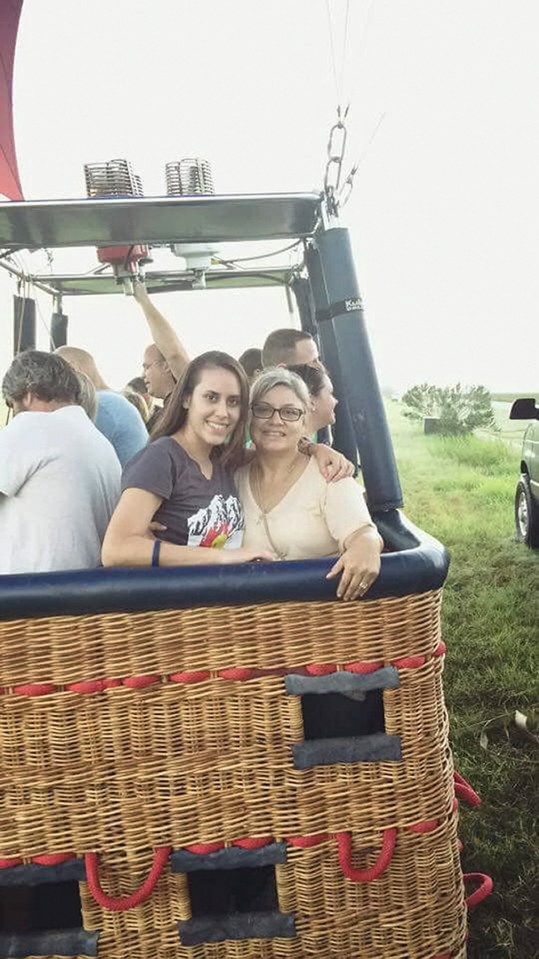 Paige organised the ride as a Mother's Day present Lorilee