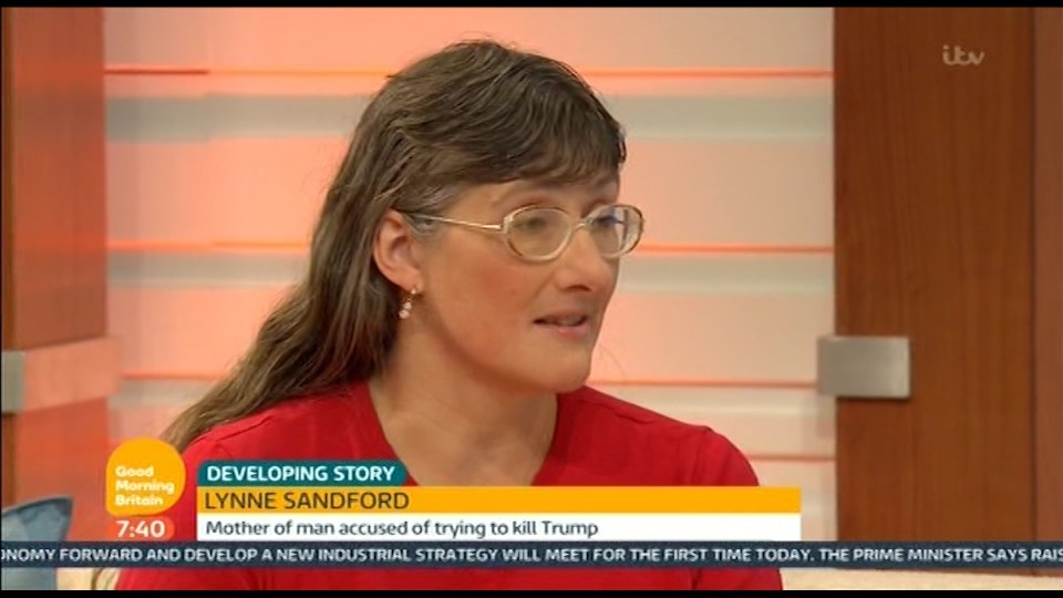 Lynne Sandford appealed for American authorities to consider her son's fragile mental health when they pass sentence on Good Morning Britain today
