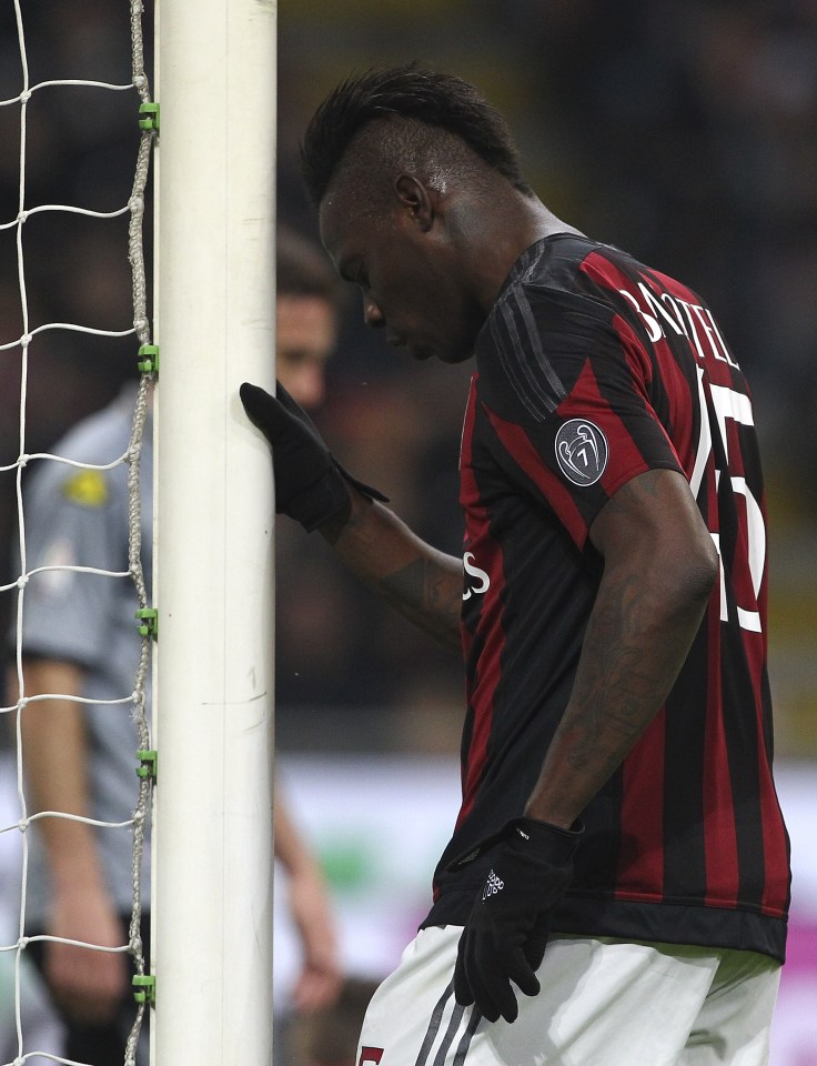 Balotelli suffered a torrid time on loan at AC Milan