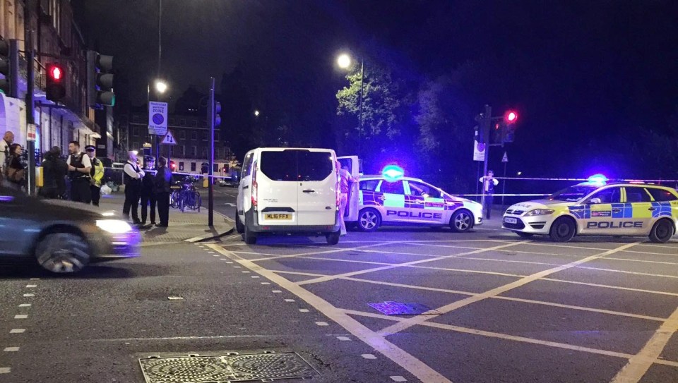They claim the area was surrounded by "wall to wall police"