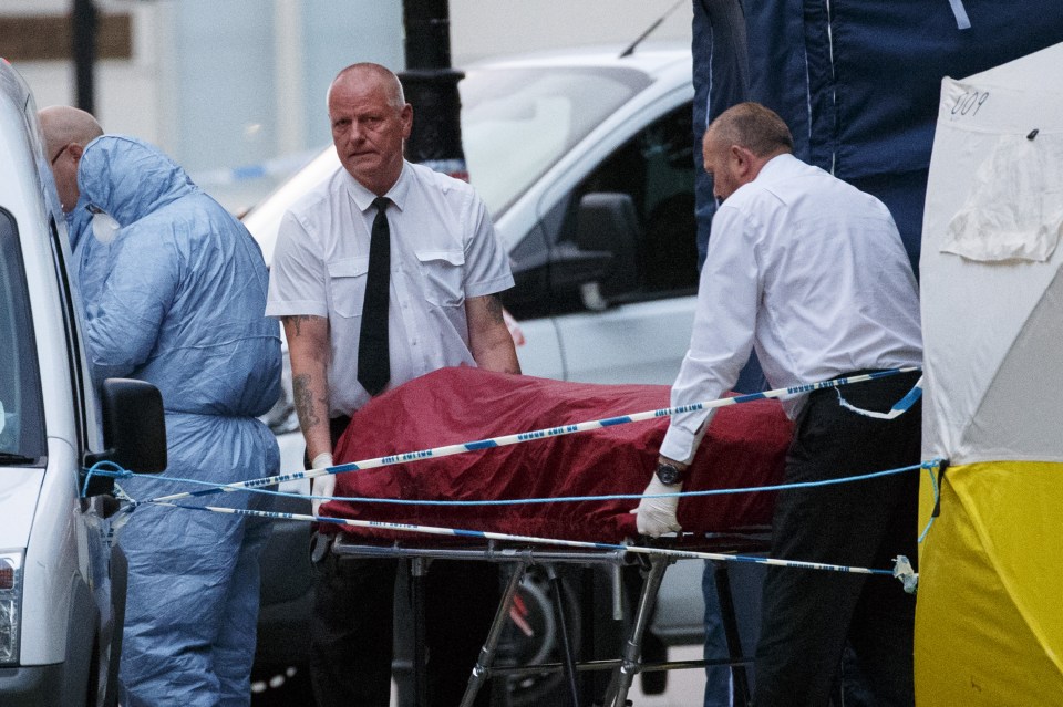 One woman was killed and five other people injured in a knife attack in London last night