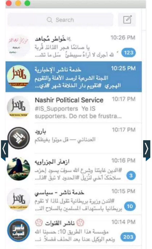 News of the knife attack in Russell Square quickly spread to IS supporters