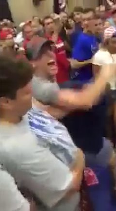 Anti-Trump protester