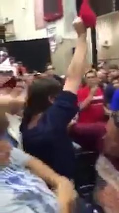 Anti-Trump protester