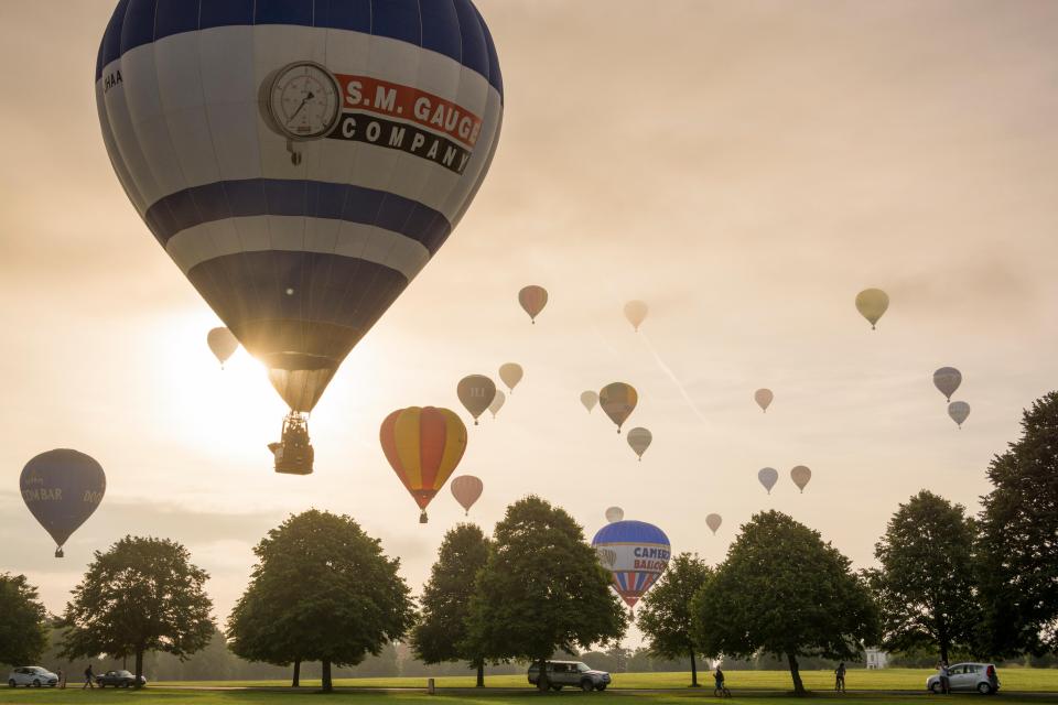Thirty balloons took off this morning as part of the press launch for the event
