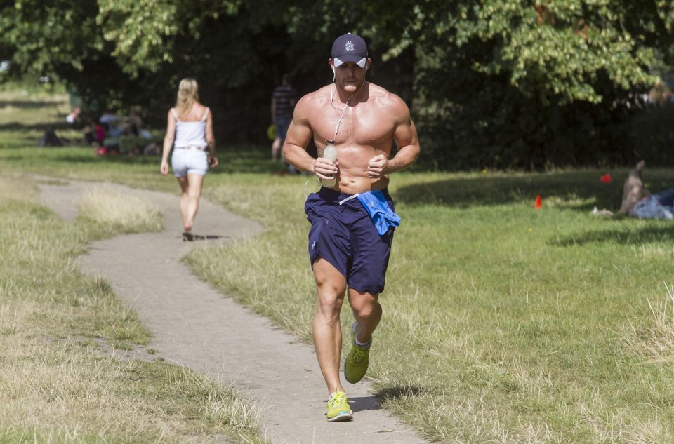 People in towns and cities took to the park to get their fix of sunshine