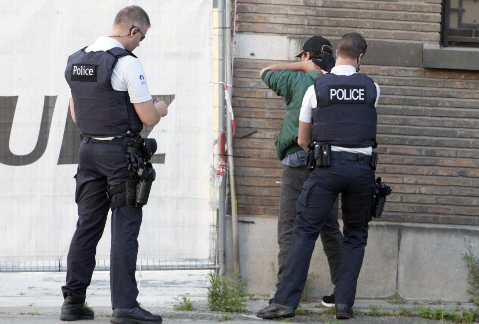 Police cordoned off Boulevard Pierre Mainz as they investigated 