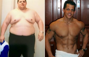 Morbidly obese man ditches 14 STONE and his XXXXL clothes to become a buff pin-up