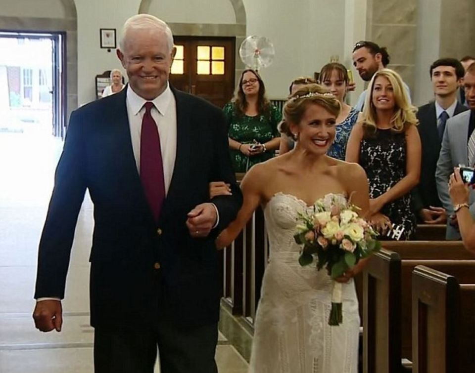 Jeni Stepien invited Arthur Thomas, who received her donated father's heart, to give her away in Pennsylvania