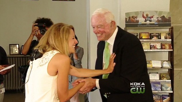 She was able to feel her father's heart beat for the first time in ten years