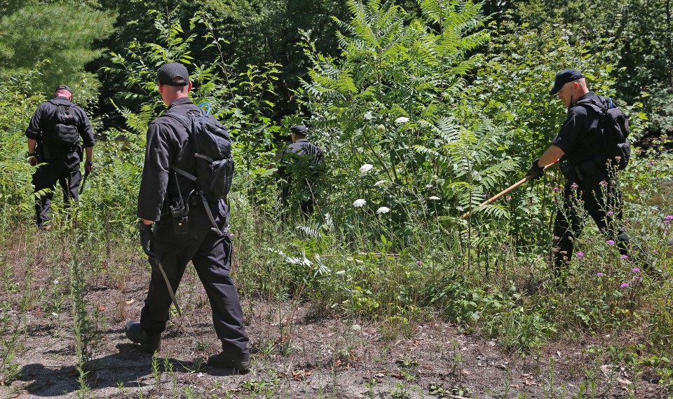 State Police searched the woods for the body of Vanessa Marcotte after she disappeared 