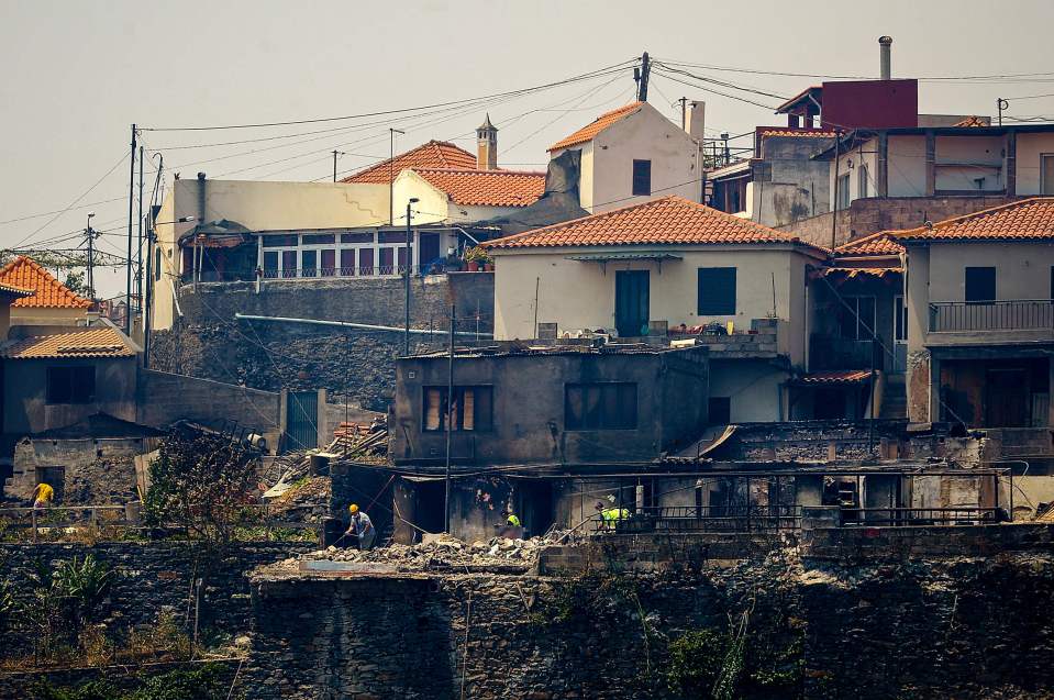 Shocking pictures have shown the extent of the damage in places where the fires have been putt out