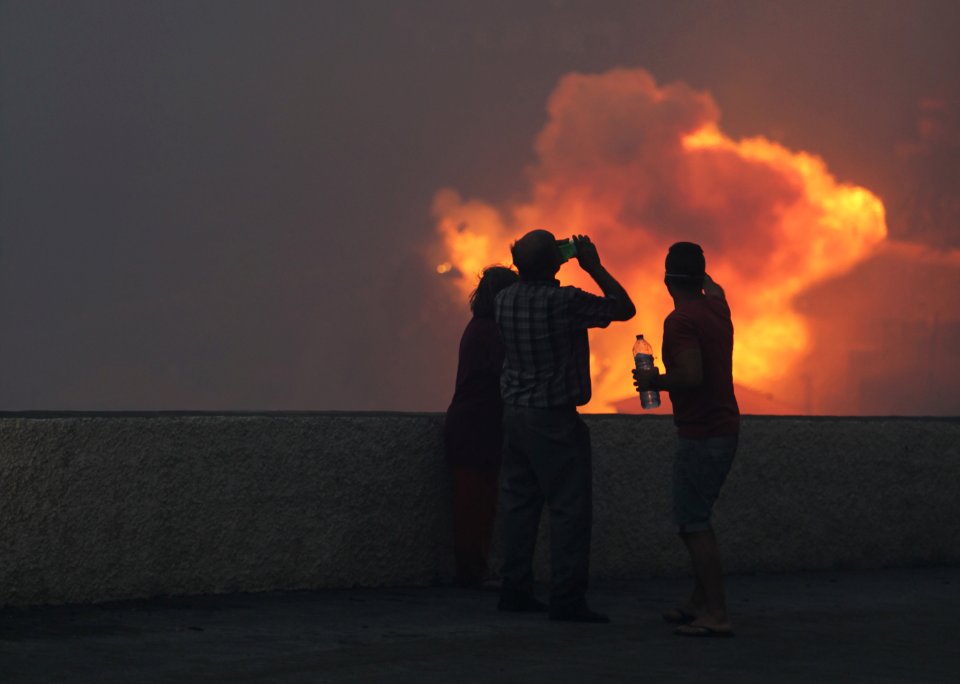 Officials said 174 people has been receiving medical treatment for smoke injuries and burns