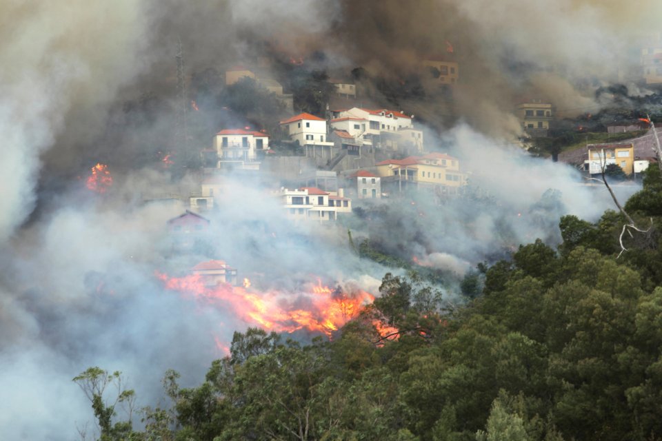 Firefighters have said the dry conditions, high temperatures and strong winds have created the perfect conditions for the flames to spread