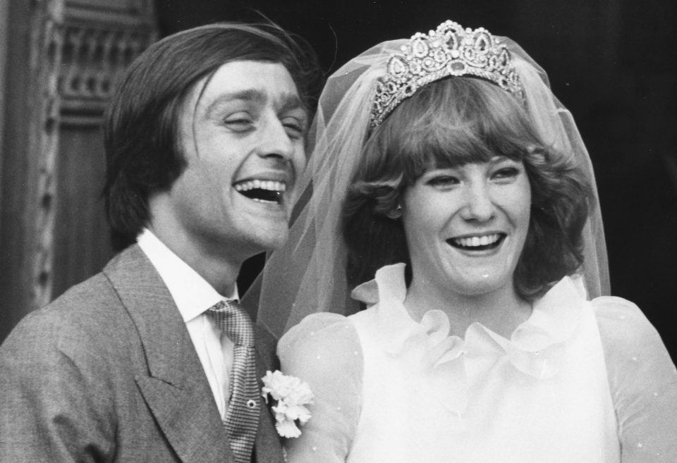 Duke with Natalia on wedding day in 1978