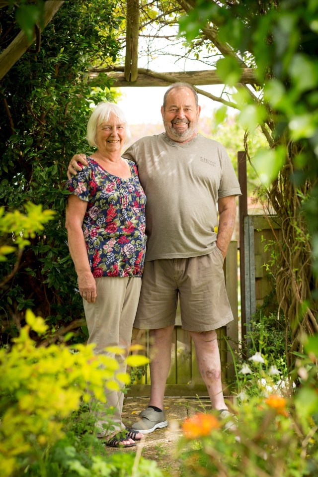 Peter Braby almost died after a scratch on his leg caused by a puppy led to serious health problems