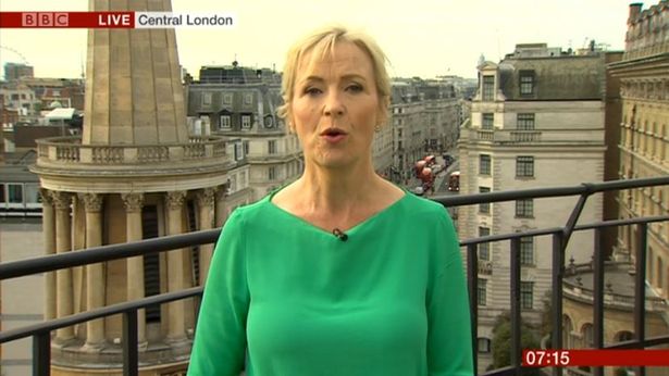 Carol Kirkwood brought BBC viewers the weather...