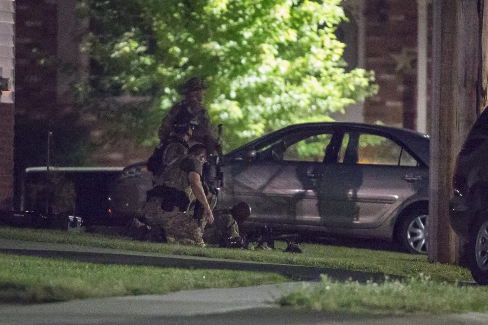 Heavily armoured police were called to the Strathroy home with Minister of Public Safety and Emergency Preparedness Ralph Goodale saying public safety needed to be protected