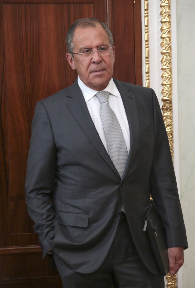 Russia's minister of foreign affairs Sergei Lavrov