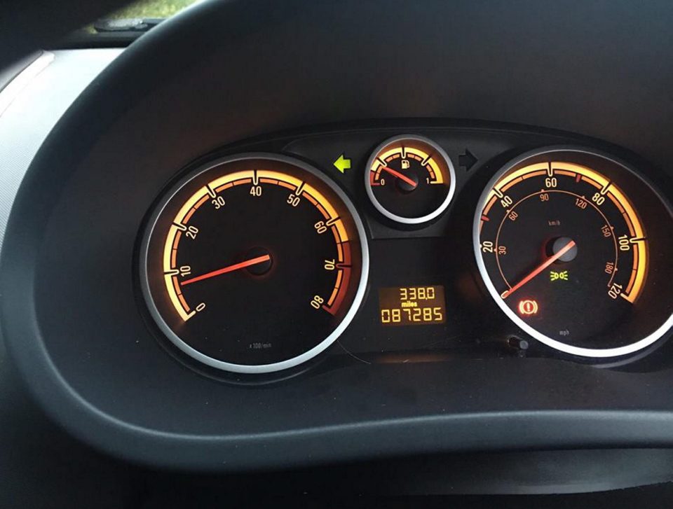 When the couple got home they discovered the car had been caught speeding while they were still in Greece and had run low on petrol
