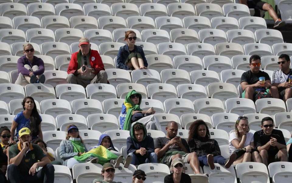 The women's beach volleyball is usually a banker to draw in the punters