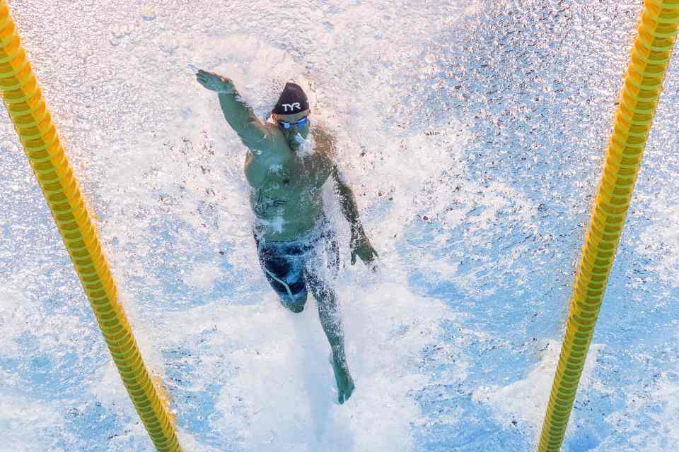 France's reigning champion Florent Manaudou was the fastest qualifier
