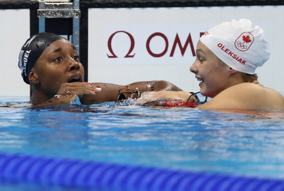 The pair talk as they await the results of their close final