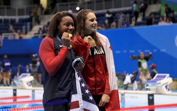 Simone Manuel made history as she won gold in the 100m freestyle