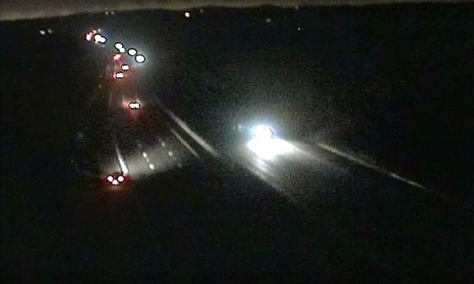 Wrong-way motorway driver