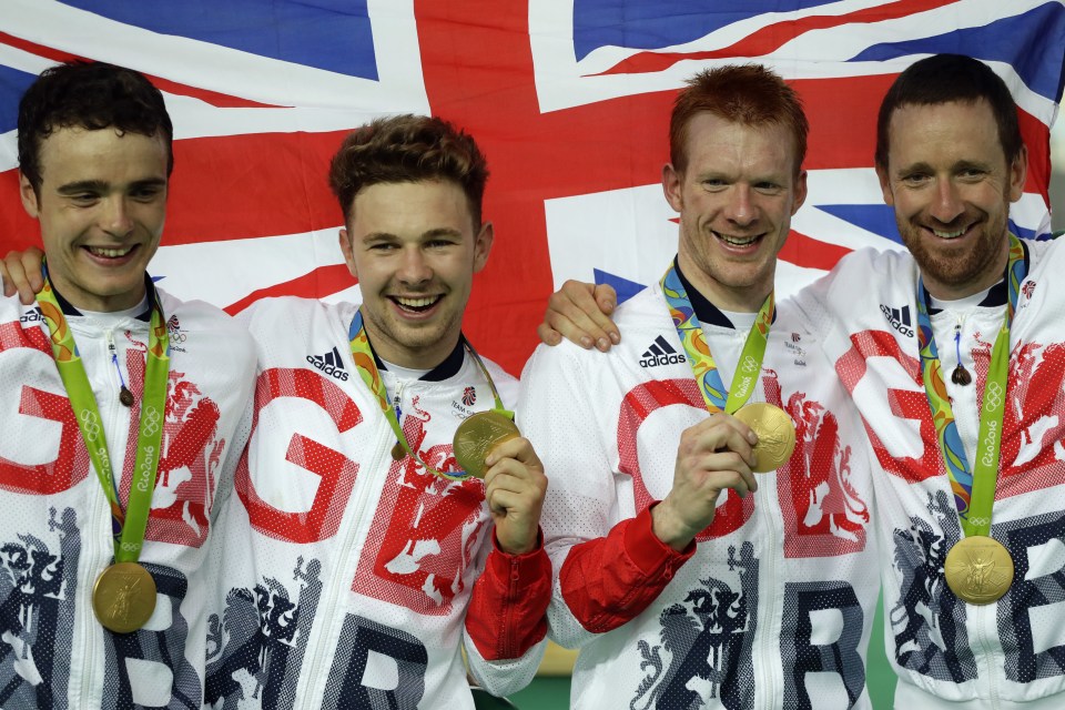 Bradley Wiggins, Steven Burke, Edward Clancy, Owain Doull