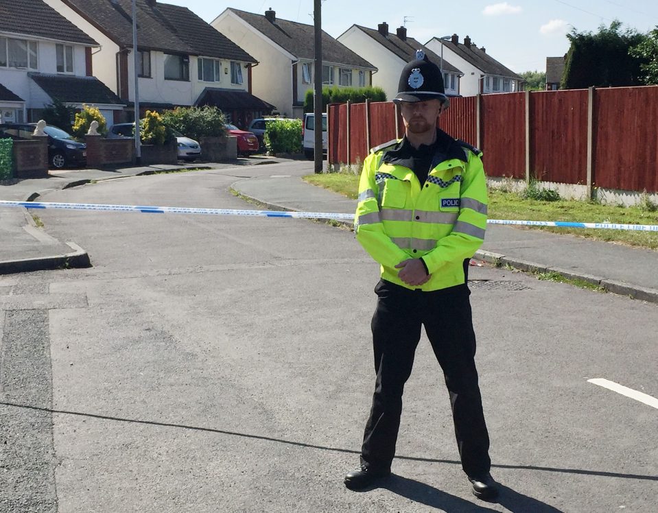 The sad scene in Telford where Atkinson lost his life