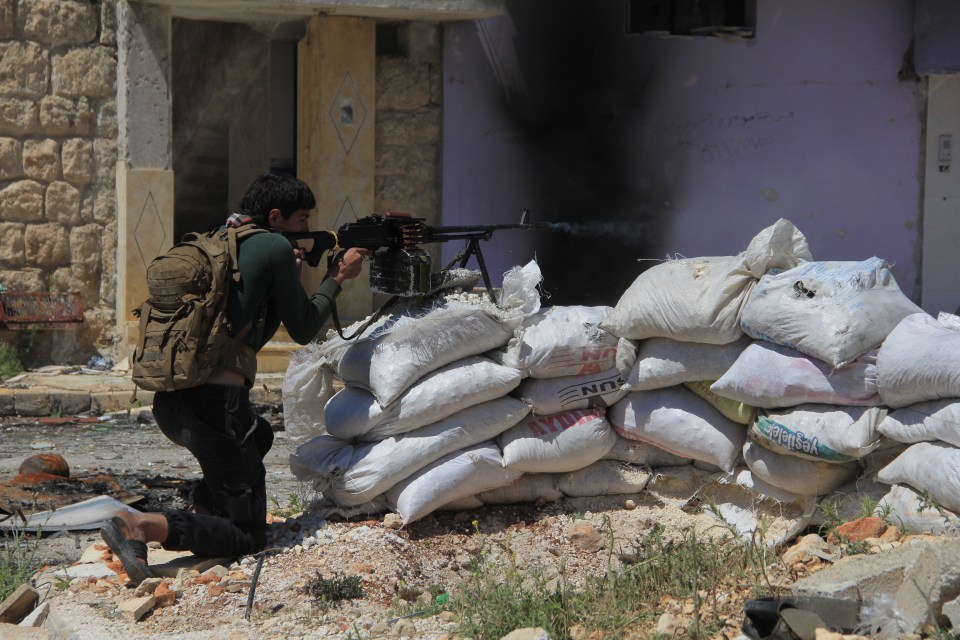 The rebels have recaptured positions previously taken by the Syrian government
