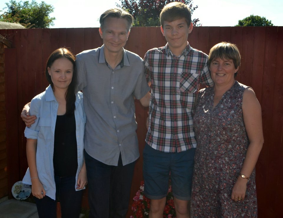 Morgan Johnson, second from right, has been hailed as a "hero"