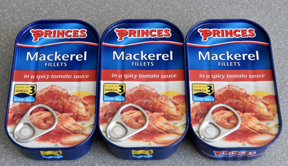 The price of fish... less mackerel in tins