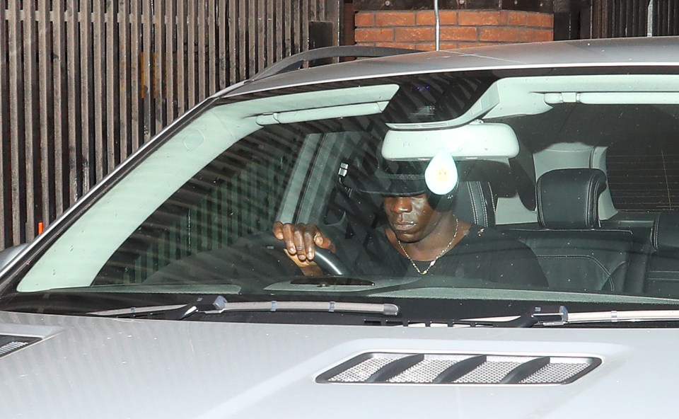 Balotelli left the restaurant by the back exit to avoid detection