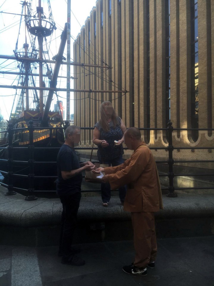 Fake monks in London
