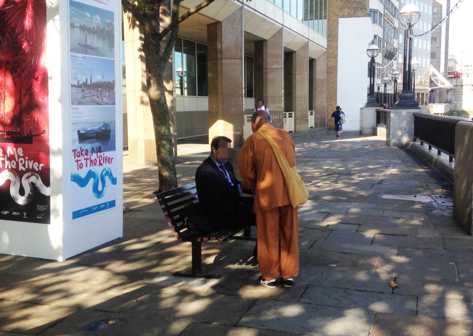 Fake monks in London