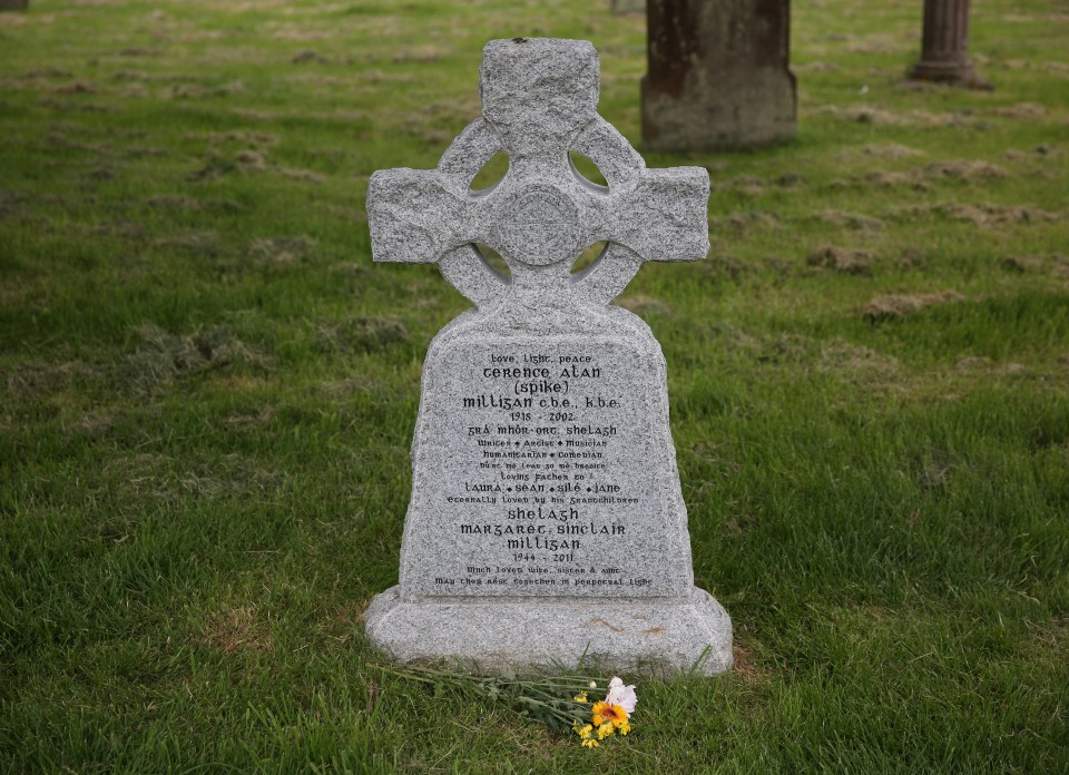 Gravestone of Comedian Spike Milligan