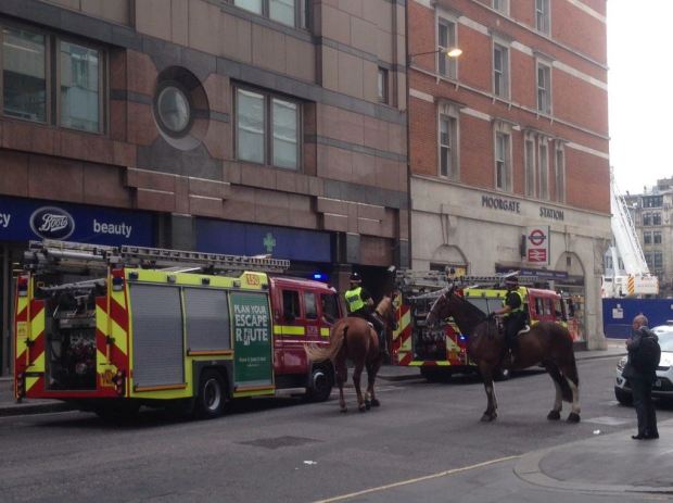 Moorgate station evacuated