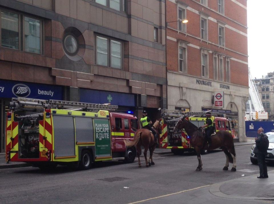 Moorgate station evacuated