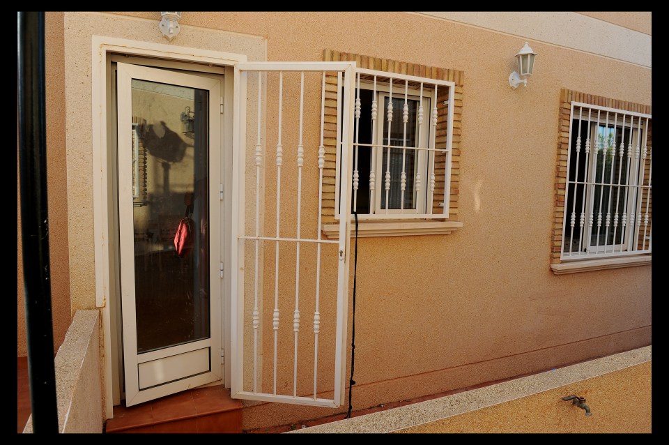 Horror . . . the door that fell on Karen in Alicante