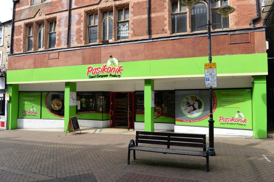 Polish supermarket in Mansfield...many immigrants build businesses in the UK