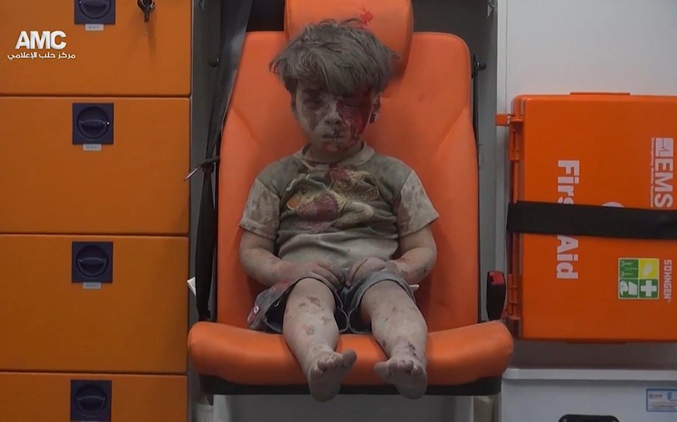 This week this image of Omran Daqneesh in the aftermath of an alleged Russian air strike stunned the world