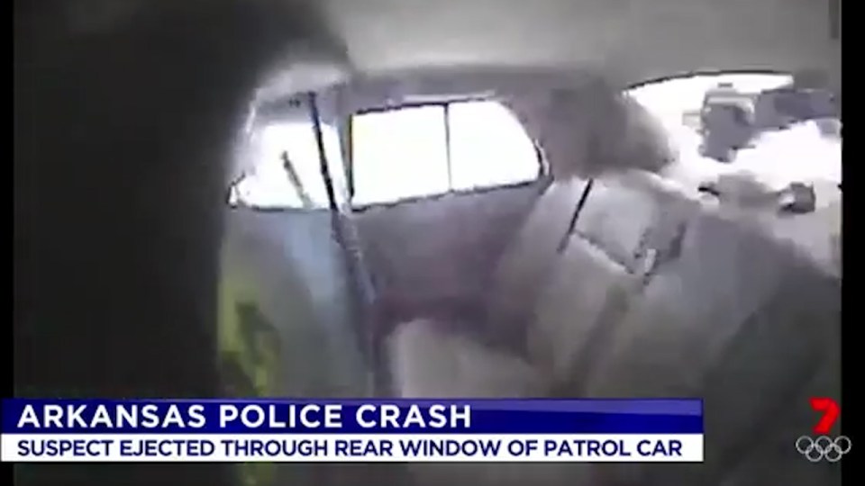 Police car crash