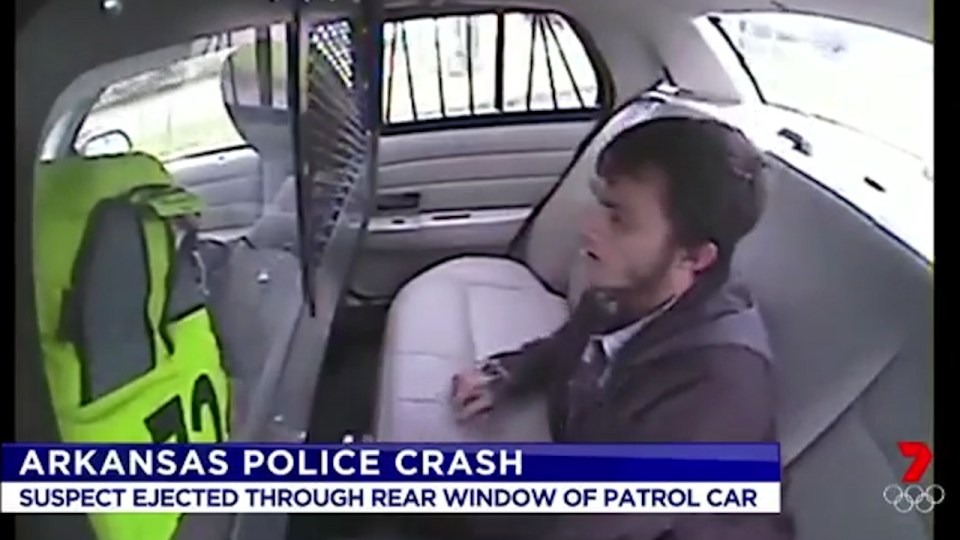 Police car crash 