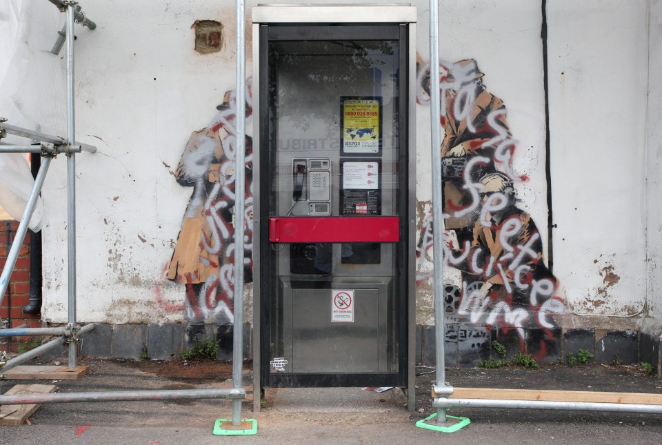 The artwork has previously been targeted by vandals with spray cans 