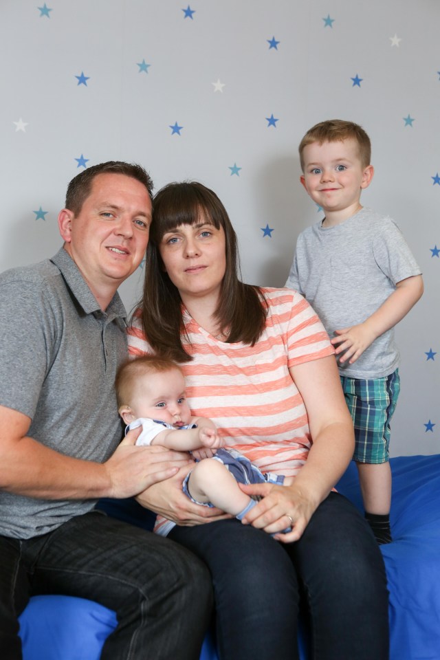 Mark Griffin with his partner Katie Lowe said they had been devastated by the health implications their youngest son Brian had suffered after contracting jaundice
