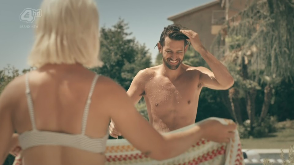 Fun in the sun . . . Ollie Locke is used to a rather different lifestyle to the one on The Island