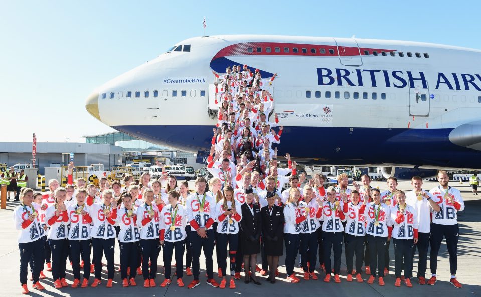 eam GB Arrive Home From The Rio Olympics
