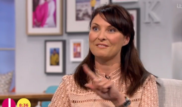The brunette opened up about her role to Lorraine host Gaby Roslin